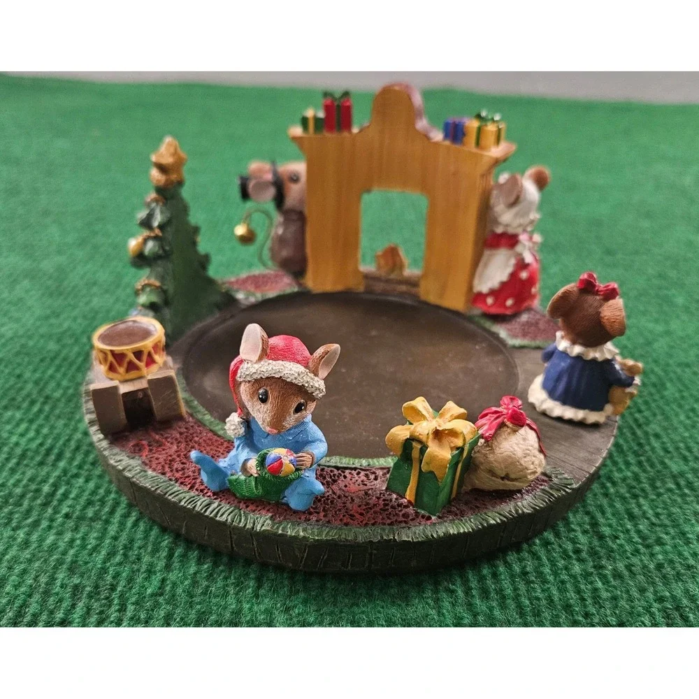 3 PACK Pottery Barn Candy Mint Gift Set Votive Candles & Holders Christmas Holid